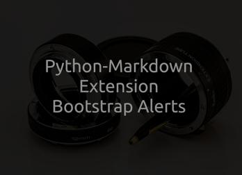 Support Bootstrap-Alerts In Python-Markdown Thumbnail